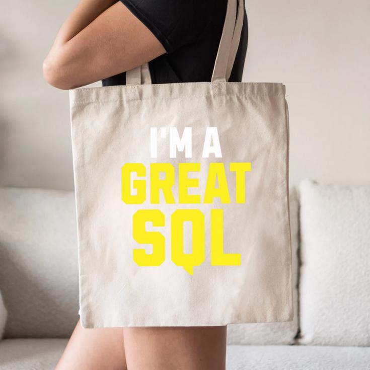 I'm A Great SQL Introvert Saying Inbound Marketing Premium Tri-Blend Canvas Tote Bag