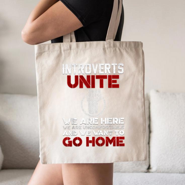 INTP Introverts Unite Anti Social For Men Women Canvas Tote Bag