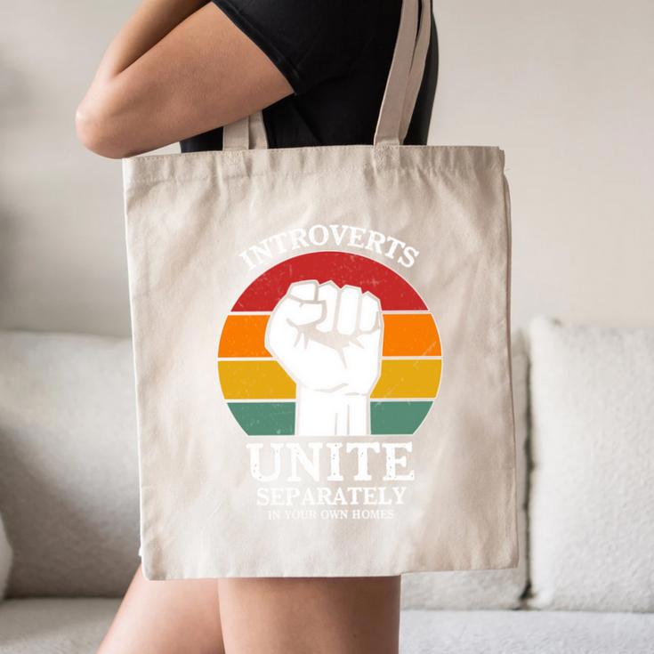 Introvert Antisocial Men Women Kids Boys Girls Canvas Tote Bag