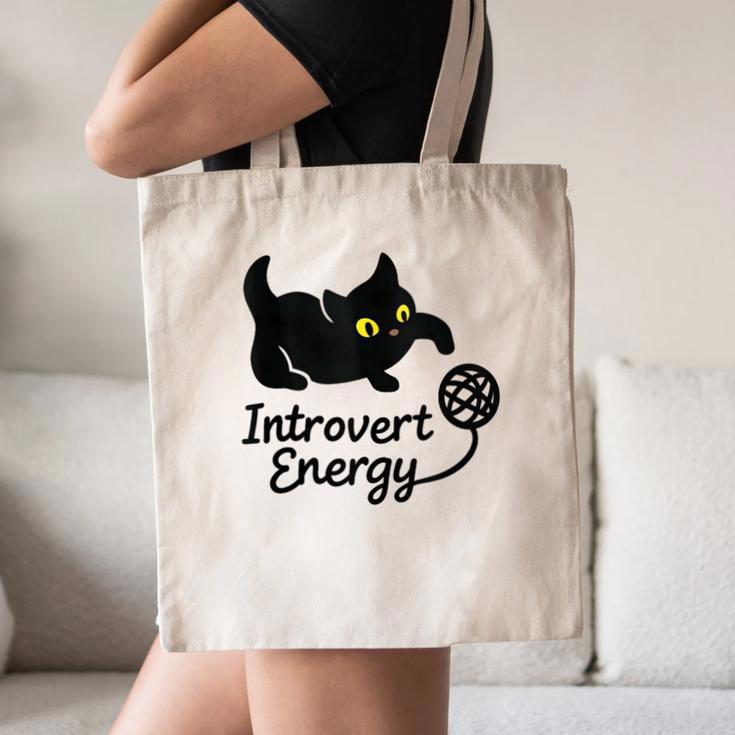 Introvert Energy Cat Love Cat Meme Canvas Tote Bag Introvert Energy Cat Love Cat Meme Canvas Tote Bag