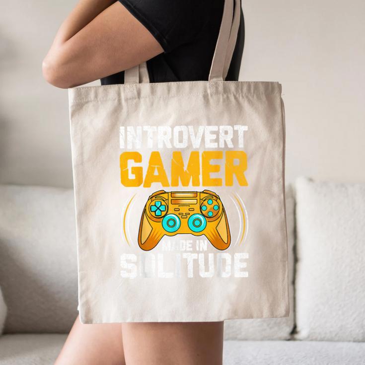 Introvert Gamer Video Games Anti Social Team Player Canvas Tote Bag