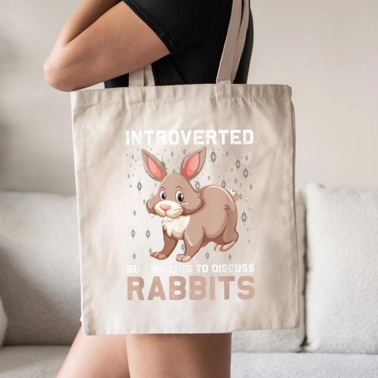 Introverted Rabbits Bunny Lover Rabbit Introvert Canvas Tote Bag Introverted Rabbits Bunny Lover Rabbit Introvert Canvas Tote Bag