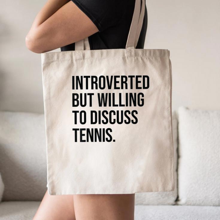 Introverted Tennis Player Tennis Introvert Canvas Tote Bag Introverted Tennis Player Tennis Introvert Canvas Tote Bag