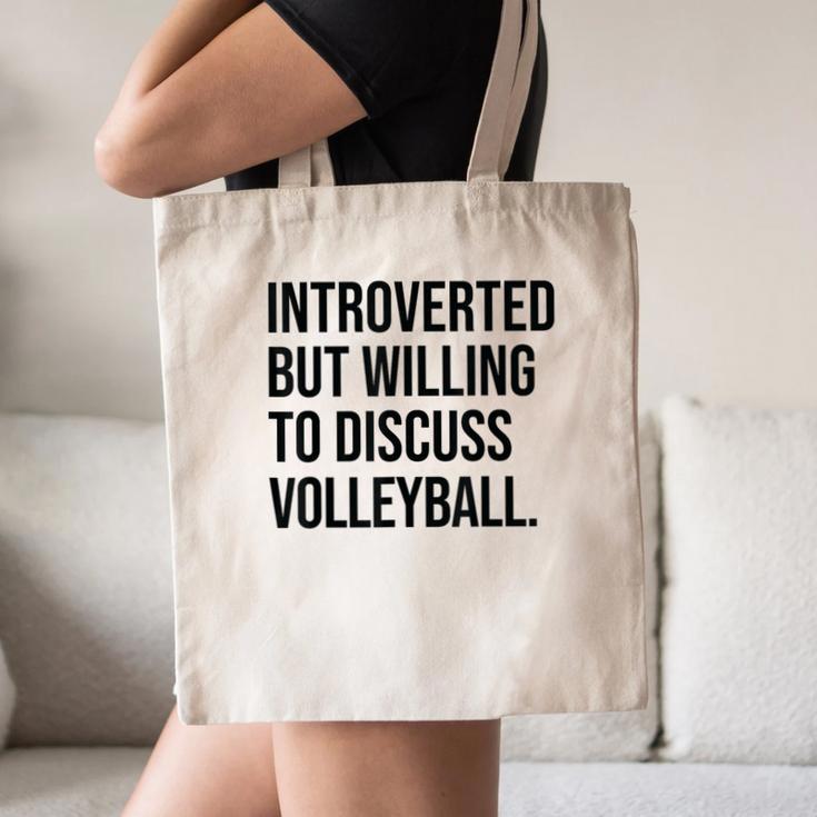 Introverted Volleyball Player Volleyball Introvert Canvas Tote Bag Introverted Volleyball Player Volleyball Introvert Canvas Tote Bag