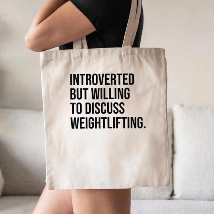 Introverted Weightlifter Gym Weightlifting Introvert Canvas Tote Bag Introverted Weightlifter Gym Weightlifting Introvert Canvas Tote Bag