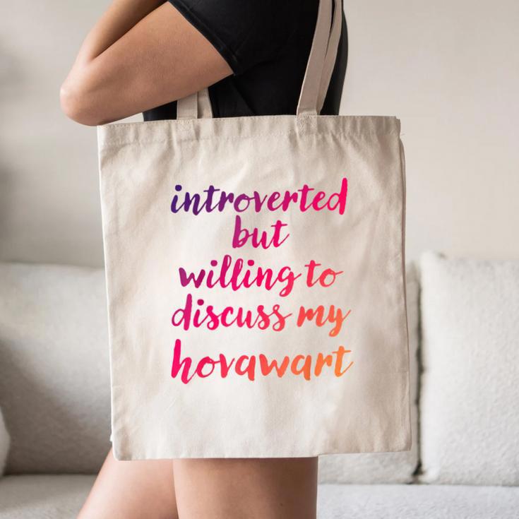 Introverted Willing To Discuss Hovawart Introvert Canvas Tote Bag Introverted Willing To Discuss Hovawart Introvert Canvas Tote Bag
