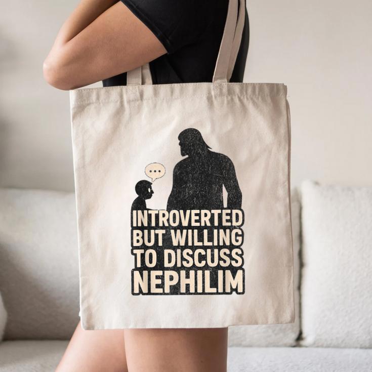 Introverted But Willing To Discuss Nephilim Tee Canvas Tote Bag