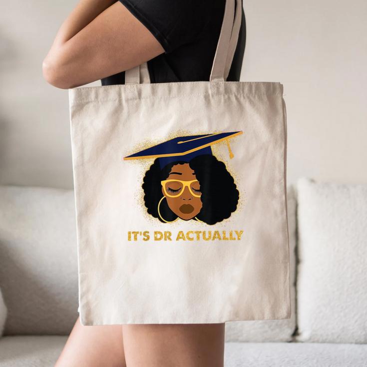 Its Doctor Actually Graduation Healthcare Afro Women Canvas Tote Bag