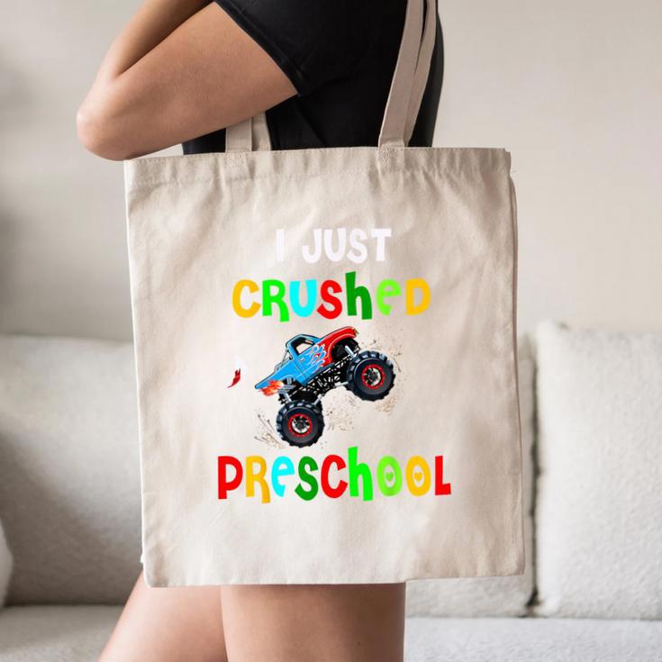 I Just Crushed Preschool Monster Graduation Canvas Tote Bag