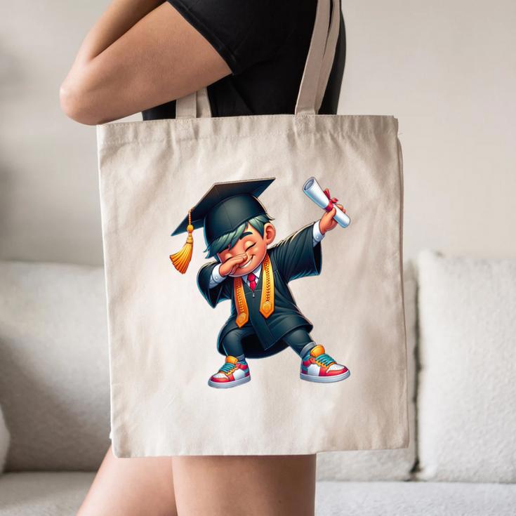 Kids Boys Grad Dabbing Graduation Class Of 2025 Canvas Tote Bag