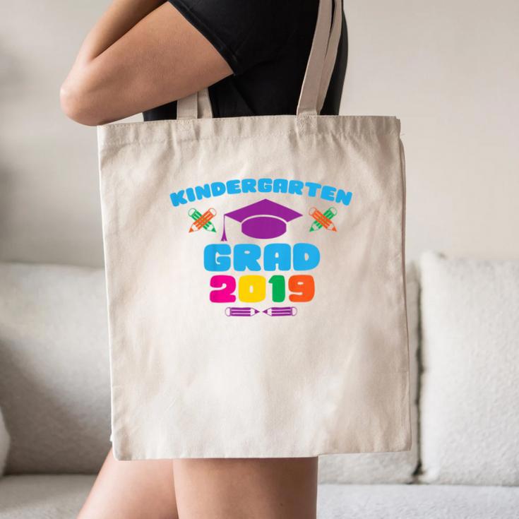 Kids Kindergarten Grad 2019 Graduation T-Shirt Canvas Tote Bag