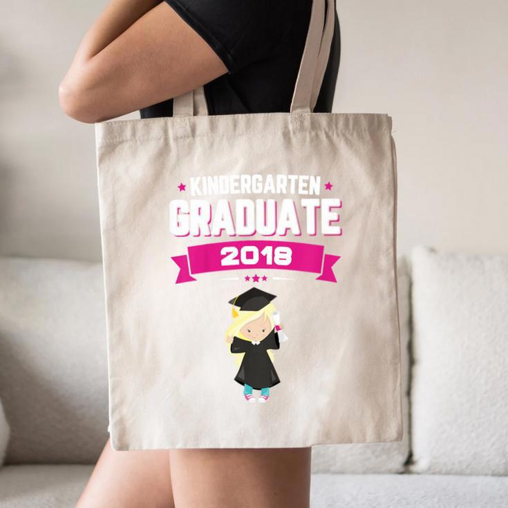 Kids Kindergarten Graduate 2018 Graduation Girls Canvas Tote Bag
