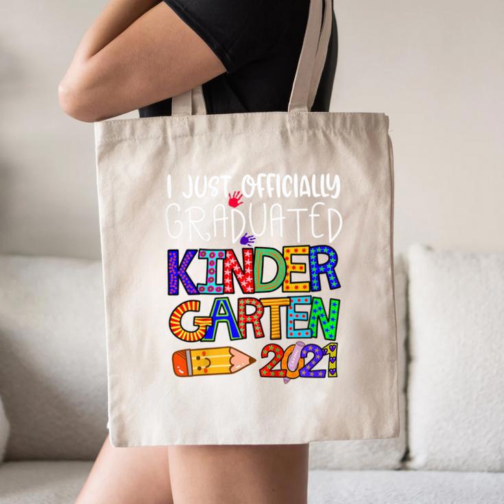 Kids Kindergarten Graduation Class Of 2021 Shirt I Just Graduated Canvas Tote Bag