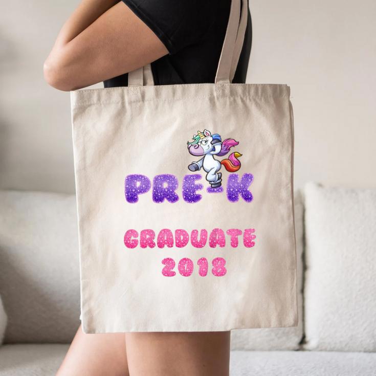 Kids Kids Pre-K PreSchool Unicorn GraduationShirt Canvas Tote Bag