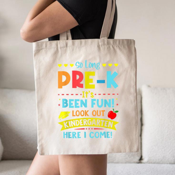 Kids So Long PRE-K It's Been Fun Graduation Canvas Tote Bag