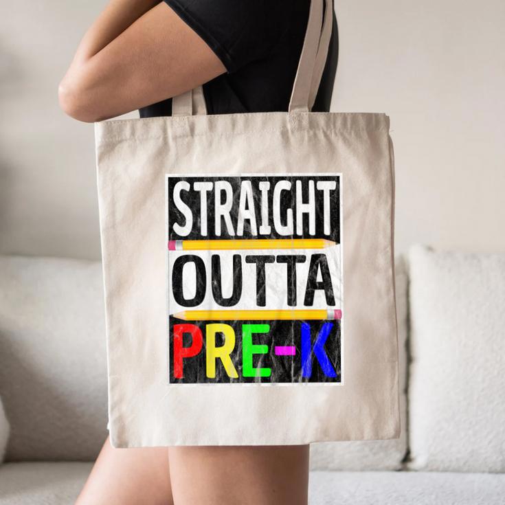 Kids Straight Outta Pre-K Graduation Canvas Tote Bag
