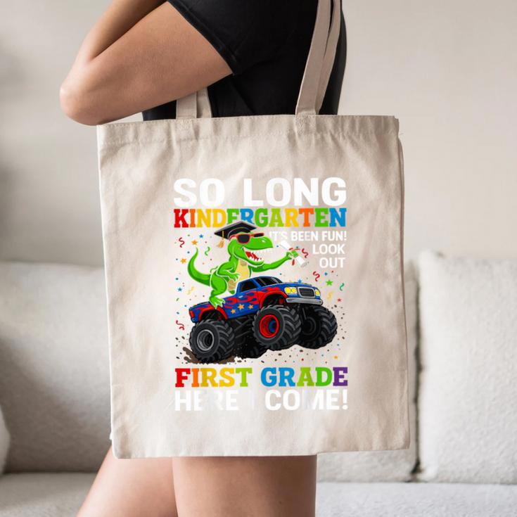 Kindergarten Graduate 2025 Kindergarten Graduation Dino Trex Canvas Tote Bag