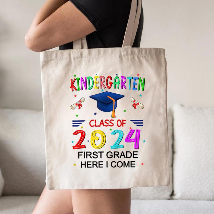 Kindergarten Graduation Class 2024 1st Grade Here I Come Canvas Tote Bag