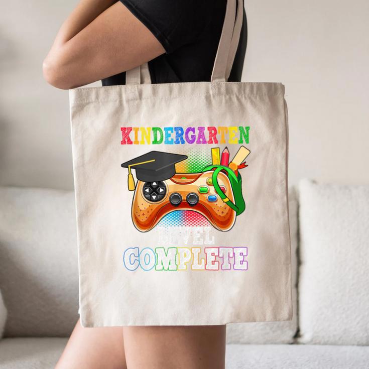 Kindergarten Level Complete Last Day Of School Graduation Canvas Tote Bag