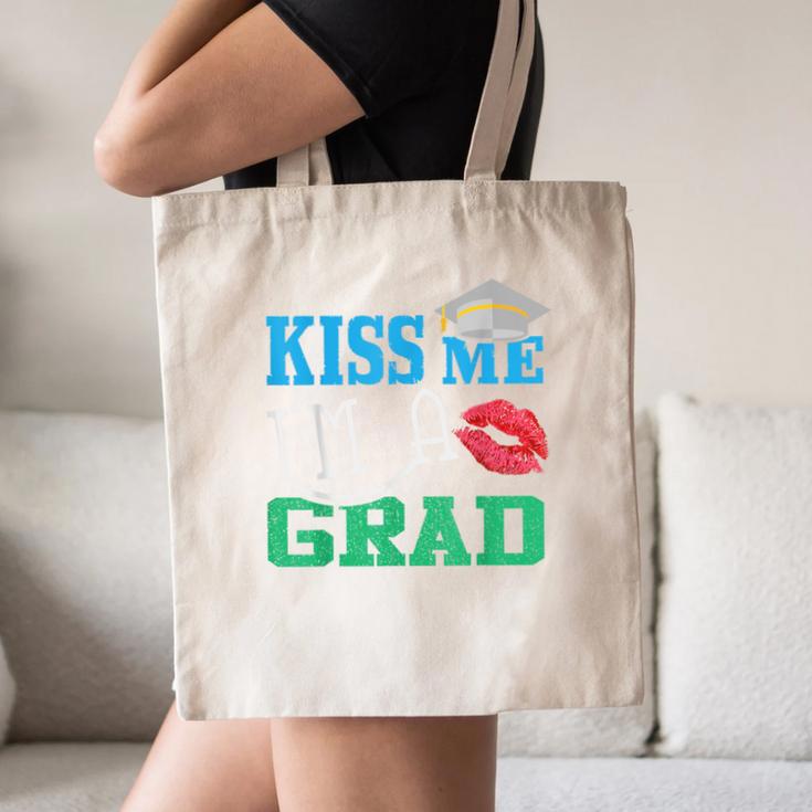 Kiss Me I'm A Grad 2018 Senior Graduation Canvas Tote Bag