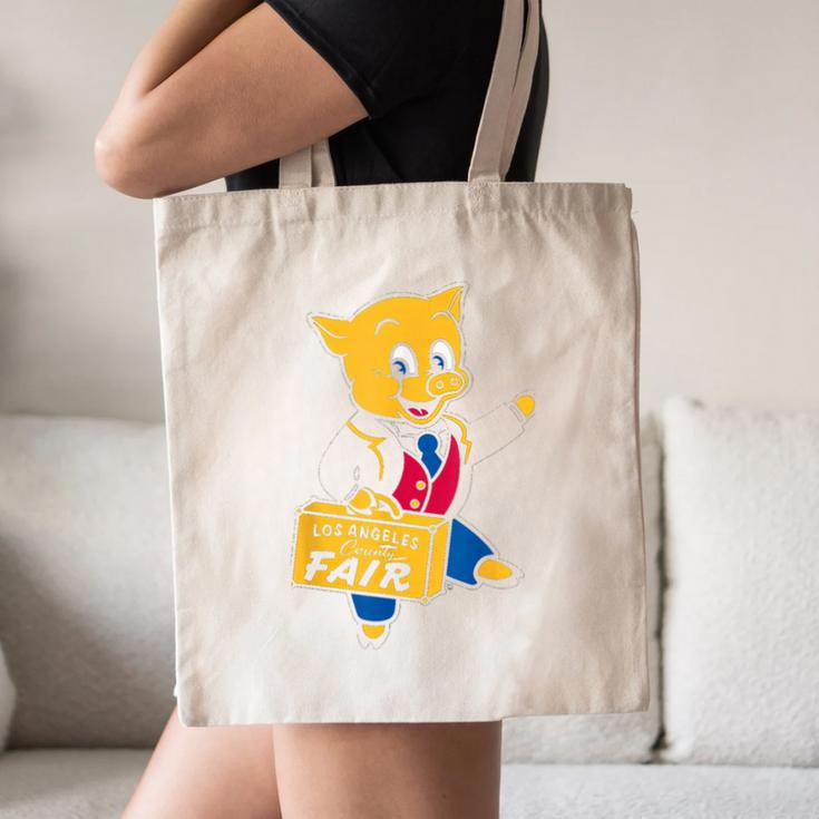 LA Fair Los Angeles County Vintage Nostalgia Canvas Tote Bag