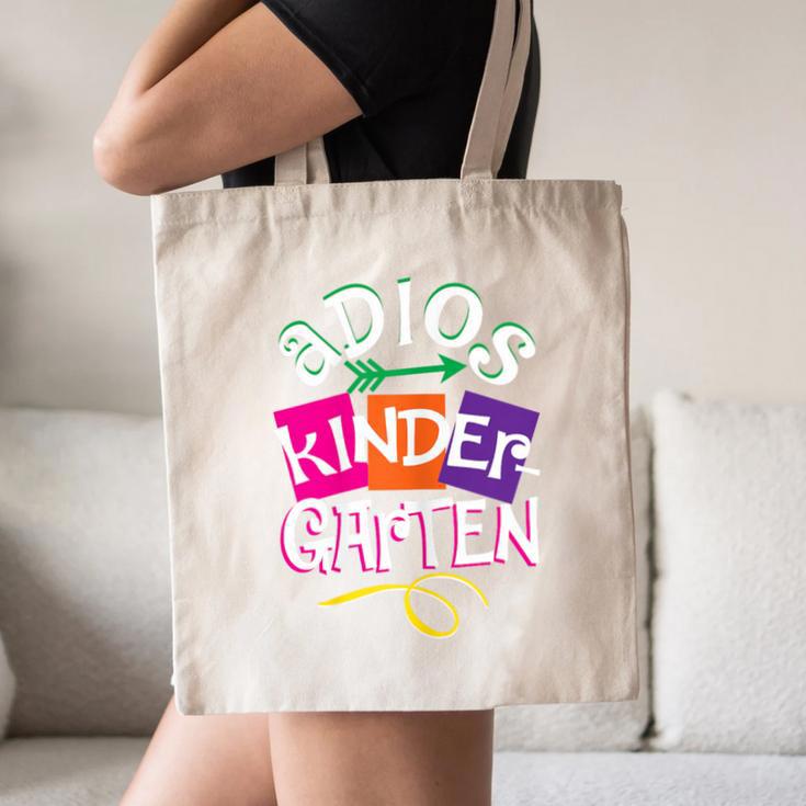 Last Day Of School Adios Kindergarten Graduation Kids Girls Canvas Tote Bag