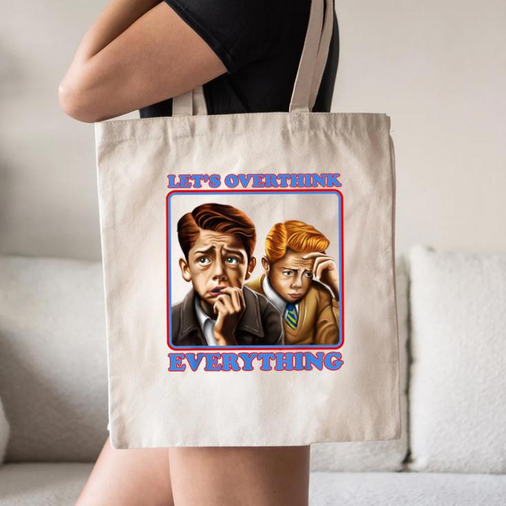 Let's Overthink Everything Shirt Antisocial Introvert Canvas Tote Bag Let's Overthink Everything Shirt Antisocial Introvert Canvas Tote Bag