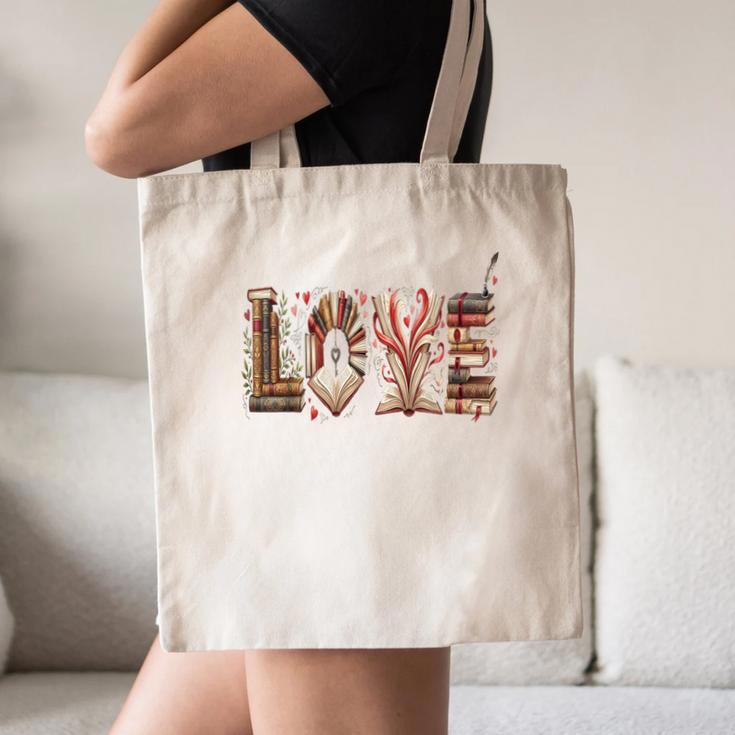 Librarian Reader Books Valentine Teacher Valentines Teach Canvas Tote Bag Librarian Reader Books Valentine Teacher Valentines Teach Canvas Tote Bag
