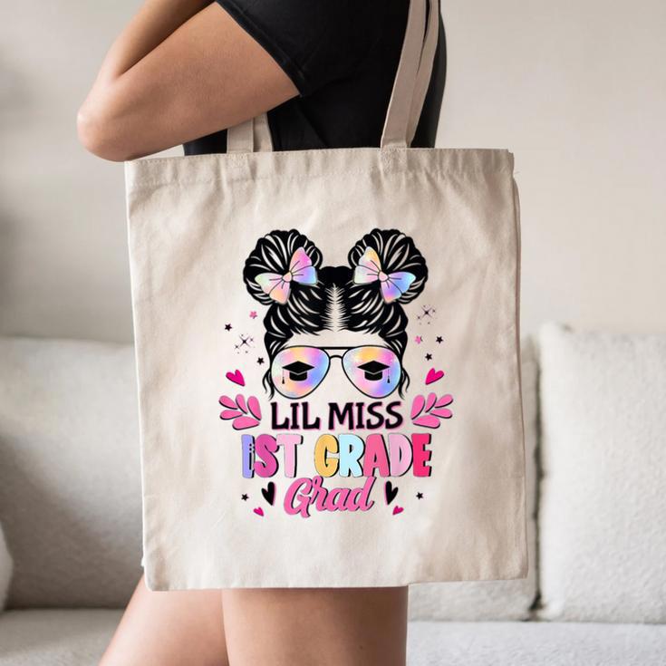 Lil Miss 1st Grade Grad Graduation Last Day Of 1st Grade Canvas Tote Bag