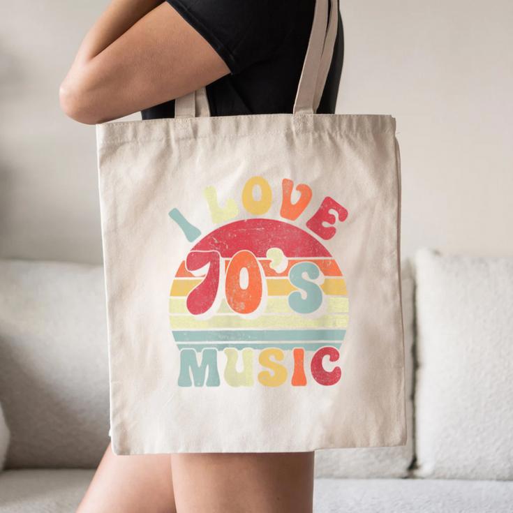 I Love 70's Music Retro Style Nostalgia Cassette 1970s Party Canvas Tote Bag I Love 70's Music Retro Style Nostalgia Cassette 1970s Party Canvas Tote Bag