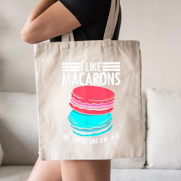 Macaroons Dessert Antisocial Introvert Pastries Food Lover Canvas Tote Bag