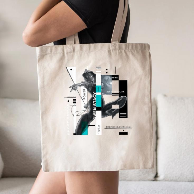 Marvel Spider-Man Gwen Stacy Responsibility Book Covers Canvas Tote Bag