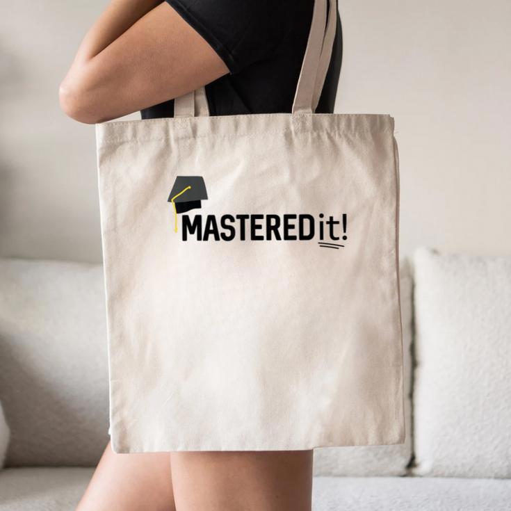 Masters Degree Graduation For Him Her Diploma T-Shirt Canvas Tote Bag