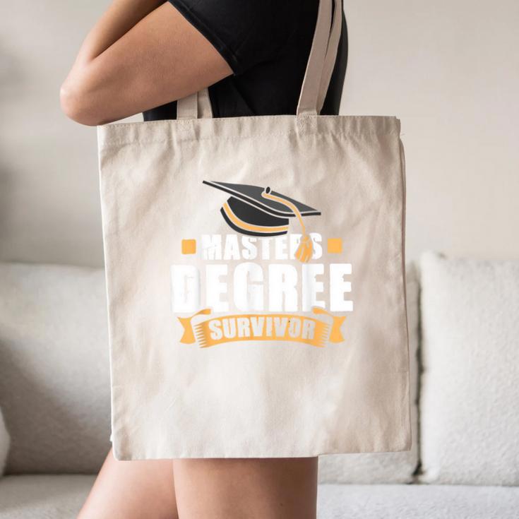 Masters Degree Survivor Graduation For MBA Graduate Canvas Tote Bag