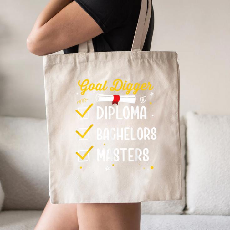 Masters Graduation Goal Digger Mastered It Canvas Tote Bag