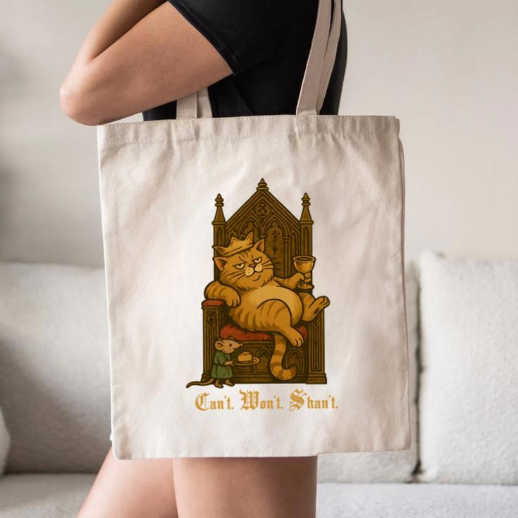 Medieval Cat Sarcastic Queen Lazy King Introvert Kitty Canvas Tote Bag Medieval Cat Sarcastic Queen Lazy King Introvert Kitty Canvas Tote Bag