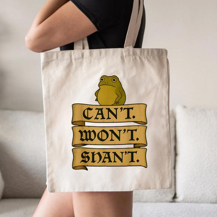 Medieval Frog Meme Sarcastic Introvert Humor Fantasy Canvas Tote Bag Medieval Frog Meme Sarcastic Introvert Humor Fantasy Canvas Tote Bag