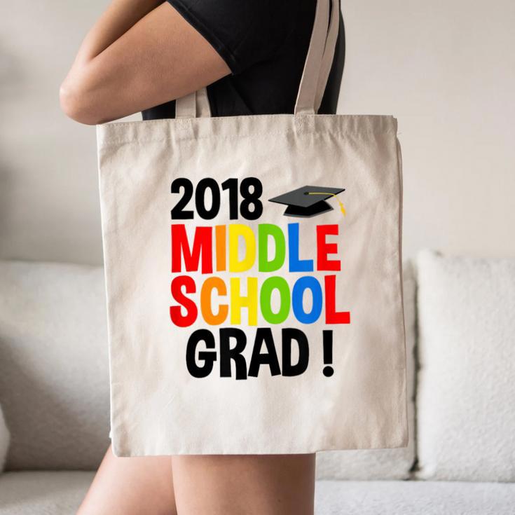 Middle School Graduation Class Of 2018 Shirt Canvas Tote Bag