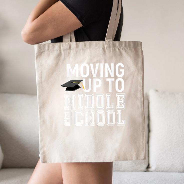 Moving Up To Middle School Elementary School Graduation Canvas Tote Bag