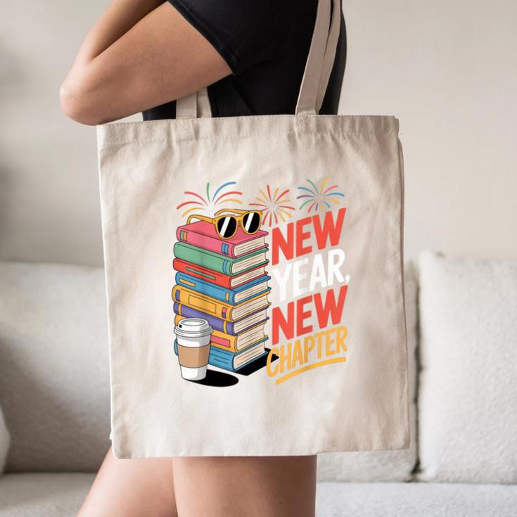 New Year New Chapter Book Lover Reader Canvas Tote Bag