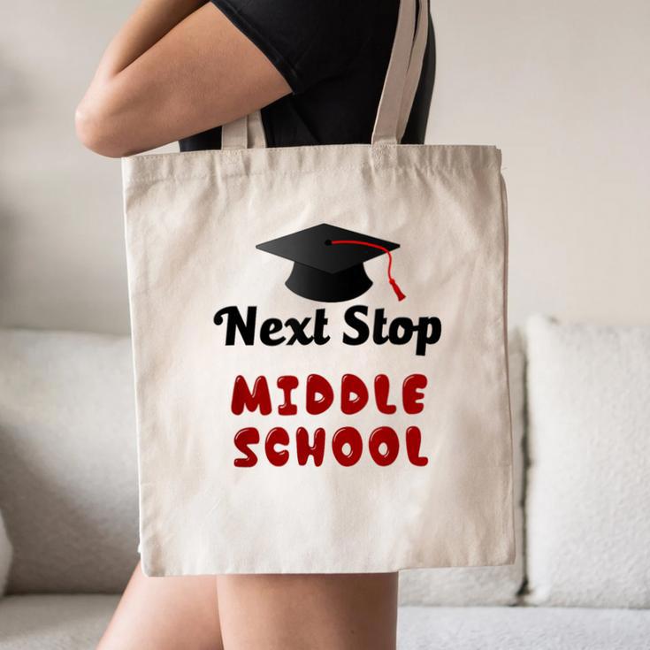 Next Stop Middle School Graduation Canvas Tote Bag
