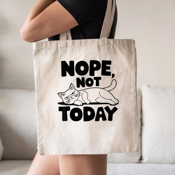 Nope Not Today Antisocial Introvert Cat Lover Men Women Kids Canvas Tote Bag Nope Not Today Antisocial Introvert Cat Lover Men Women Kids Canvas Tote Bag