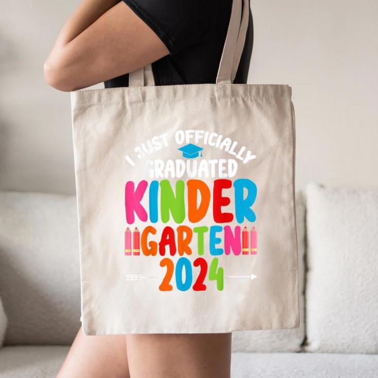 I Officially Graduated Kindergarten Graduation 2024 Canvas Tote Bag