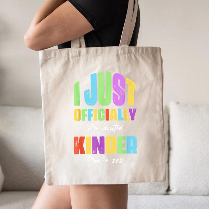 I Officially Graduated Kindergarten Graduation Class Of 2022 Canvas Tote Bag