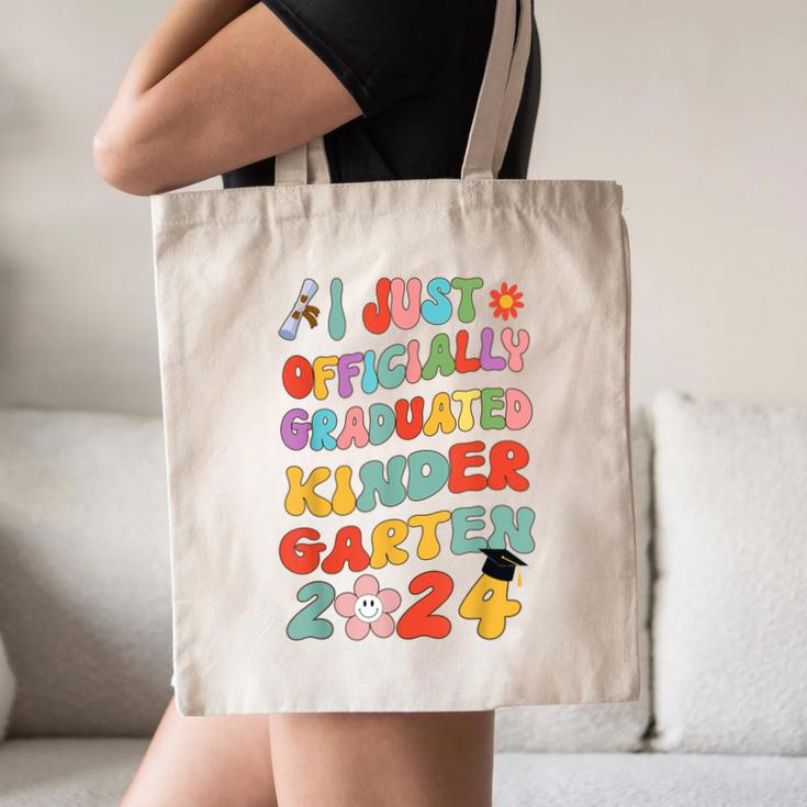 I Officially Graduated Kindergarten Graduation Class 2024 Canvas Tote Bag