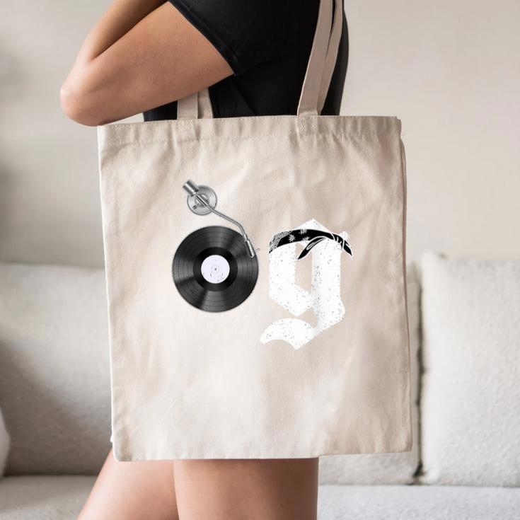Old School Dad OG Hip Hop Head Vinyl Retro 80s90s Nostalgia Canvas Tote Bag