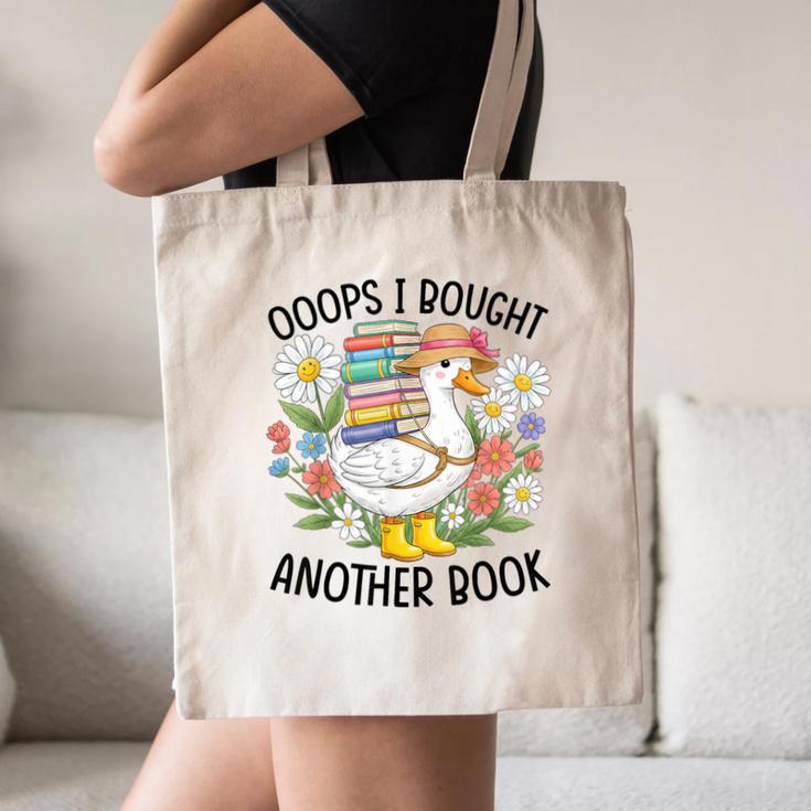 Oops I Bought Another Book Goose Canvas Tote Bag