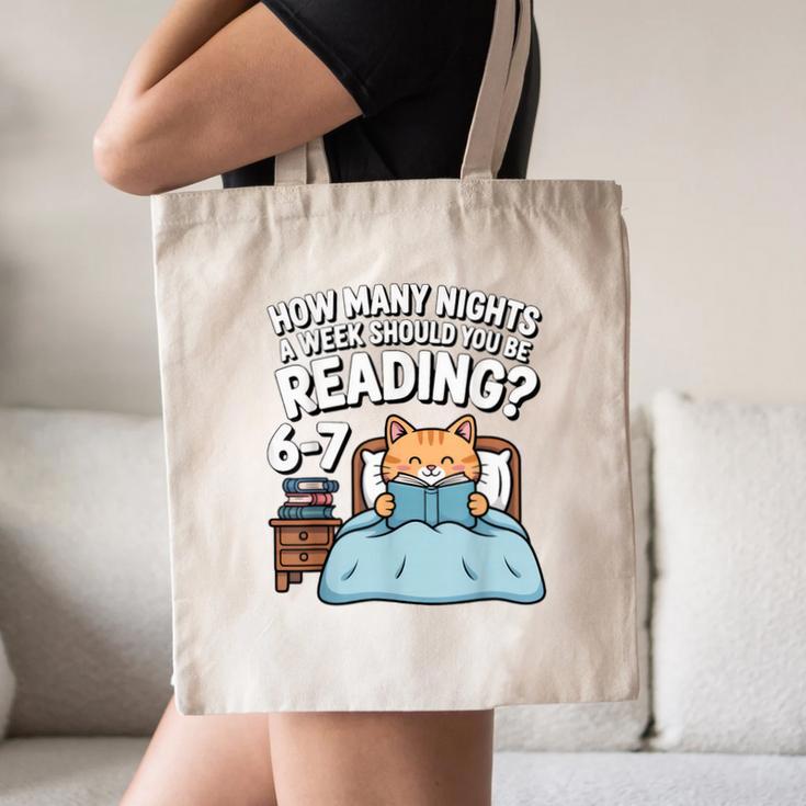 Orange Cat Reading Book 67 Six Seven Meme Canvas Tote Bag