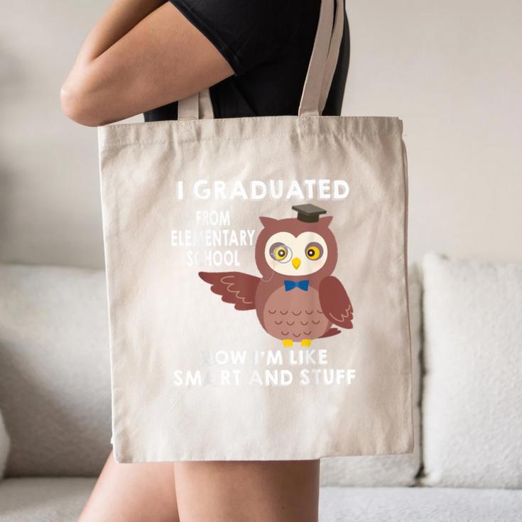 Owl Elementary Graduation Shirt-6th Grade Graduation Canvas Tote Bag