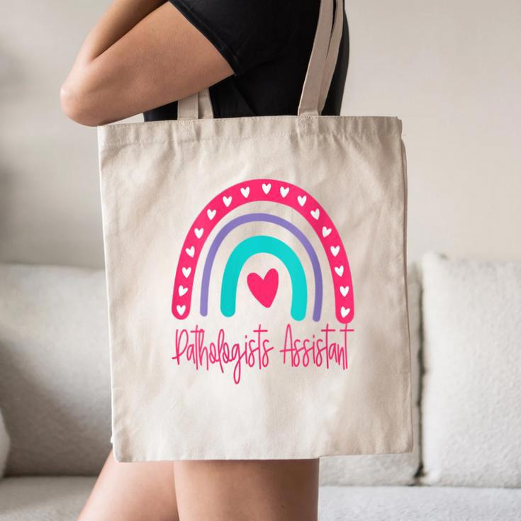 Pathologists' Assistant Graduation 2023 Boho Rainbow Canvas Tote Bag